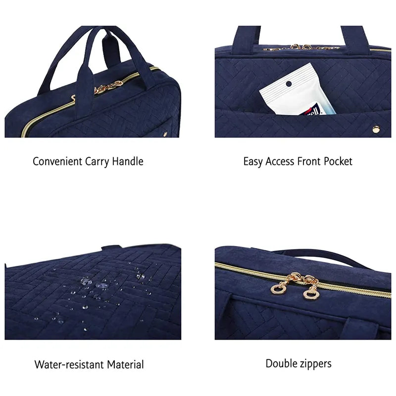 🧳 Neceser de Lujo con Gancho Giratorio 360°