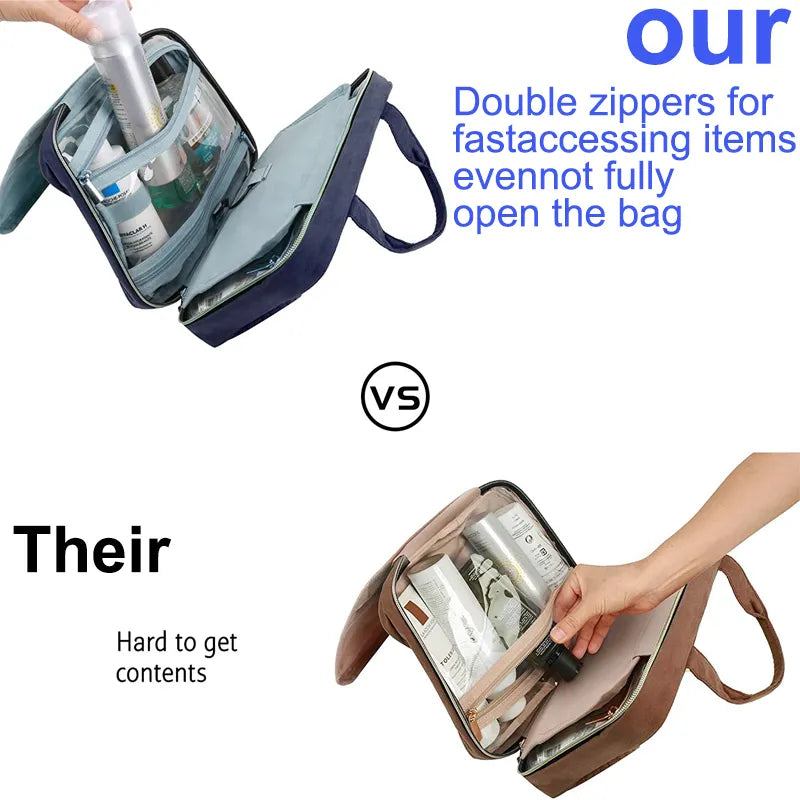 🧳 Neceser de Lujo con Gancho Giratorio 360°