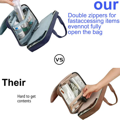 🧳 Neceser de Lujo con Gancho Giratorio 360°