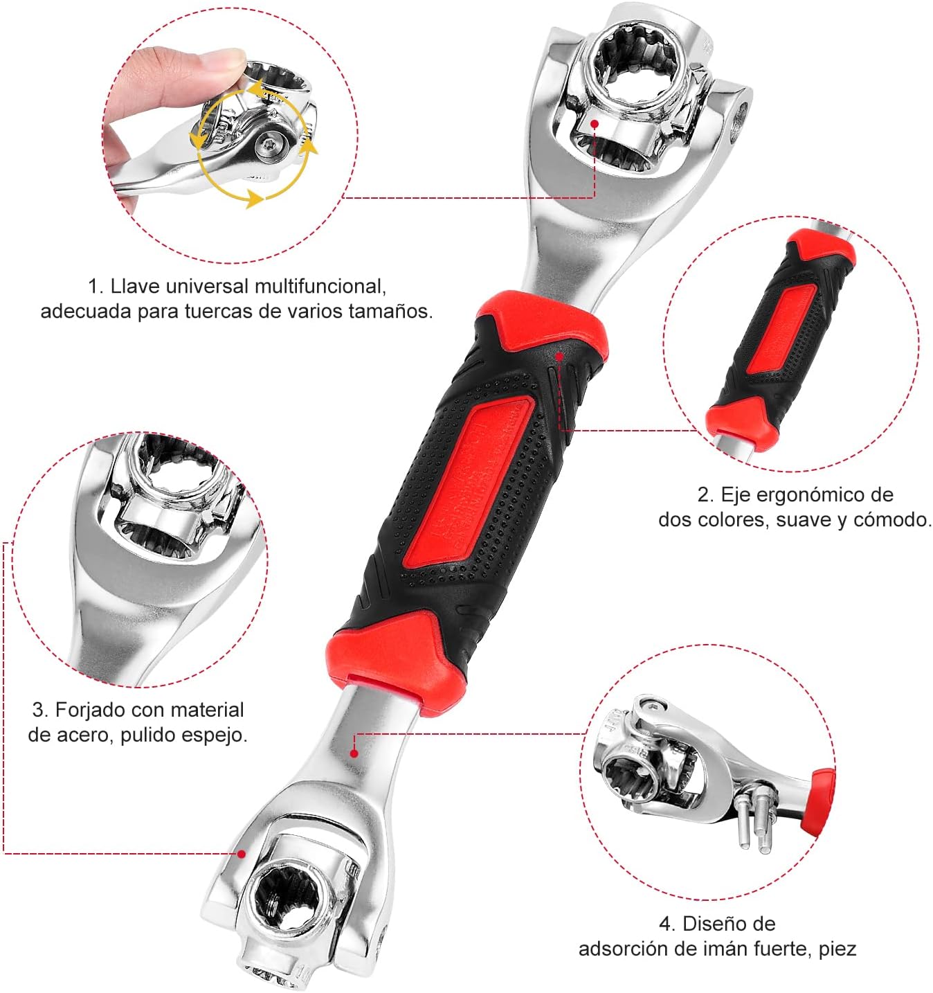🔧 Llave Multiusos 48 en 1 Universal