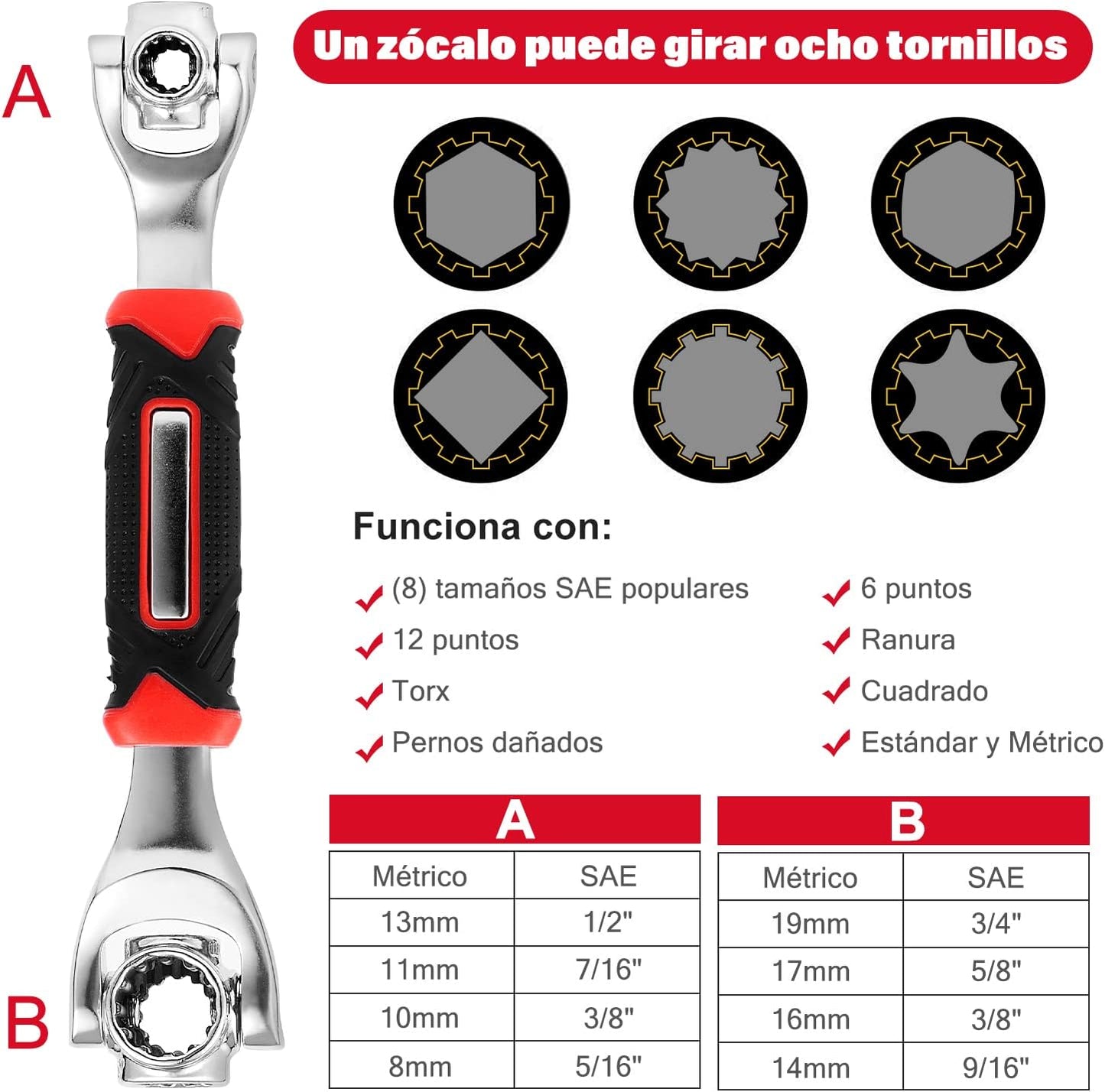🔧 Llave Multiusos 48 en 1 Universal