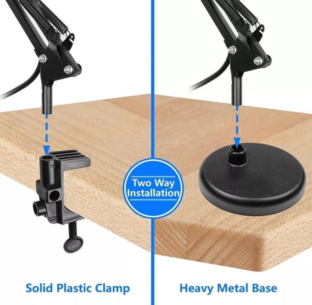 💡 Lámpara de Mesa Ajustable con Brazo Oscilante