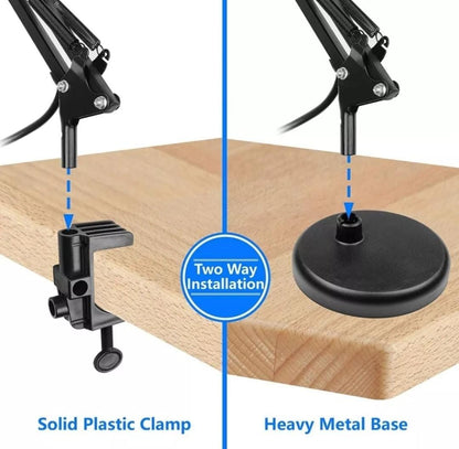 💡 Lámpara de Mesa Ajustable con Brazo Oscilante