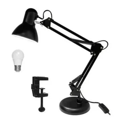 💡 Lámpara de Mesa Ajustable con Brazo Oscilante
