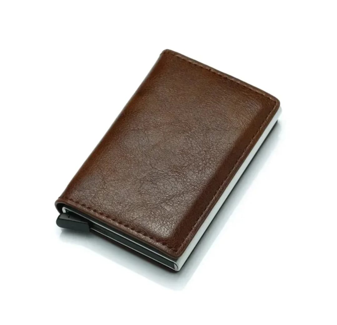 🖤 Billetera Inteligente RFID Black Carbon